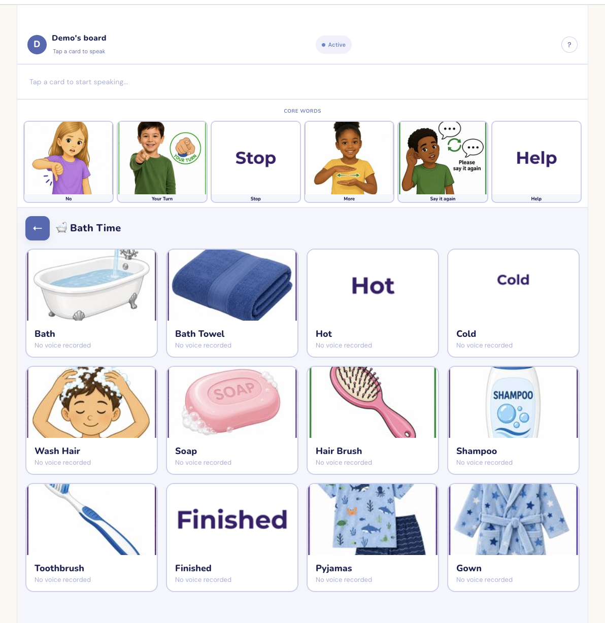 VOIS Bath Time board