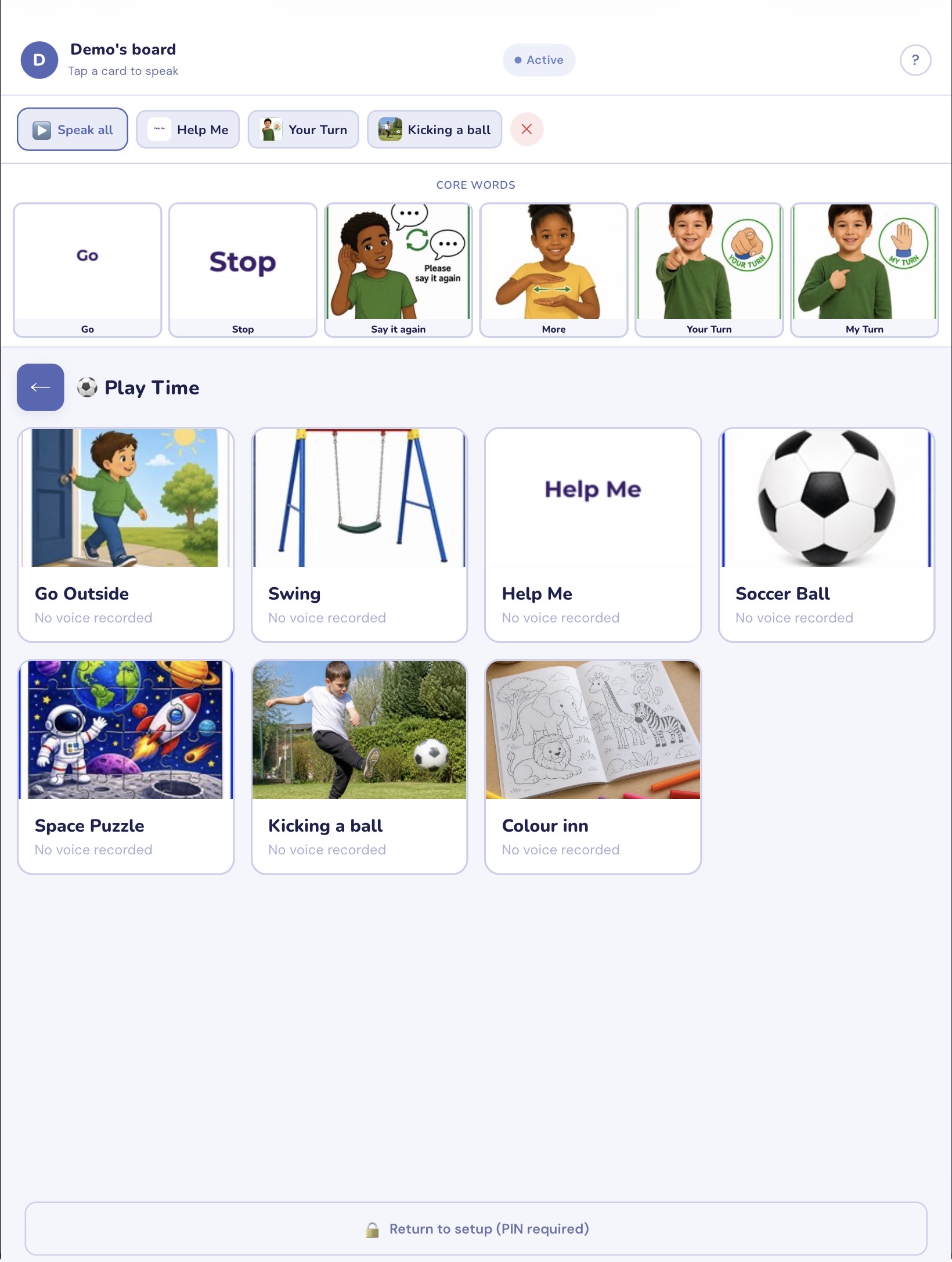 VOIS Play Time board